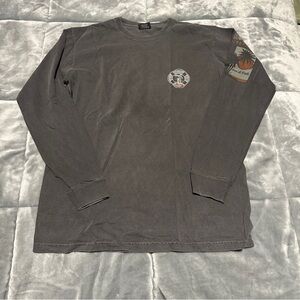 Men's Stussy Gray Long Sleeve Shirt